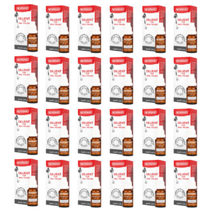محلول رقیق کننده لاک ناخن نیوساد مدل DILUENT24 حجم 18 میلی لیتر مجموعه 24 عددی