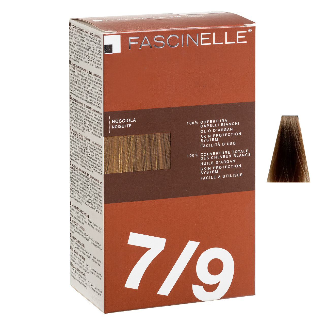 کیت رنگ مو فشینلی سری Brown مدل قهوه اي روشن شماره 7.9 کیت رنگ مو فشینلی سری Brown مدل قهوه اي روشن شماره 7.9