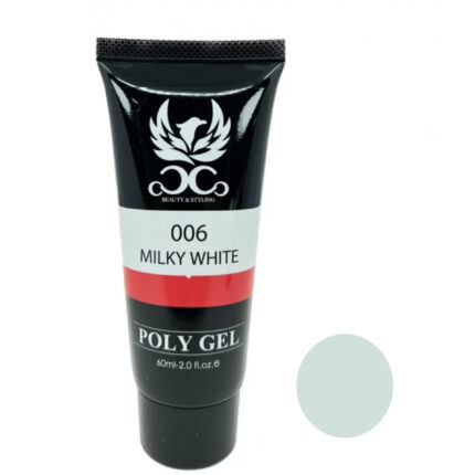 پلی ژل کاشت ناخن کوکو مدل 006 حجم 60 میلی لیتر رنگ شیری