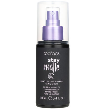 اسپری تثبیت کننده آرایش صورت تاپ‌ فیس مدل MATTE حجم 100 میلی لیتر